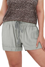 Elastic Waist Drawstring Pocket Shorts