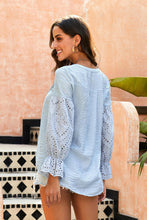 Rekindle Eyelet Button Down Top