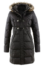 Toggle Button Quilted Coat for Women