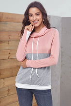 Dual Gray Colorblock Thumbhole Sleeved Sweatshirt