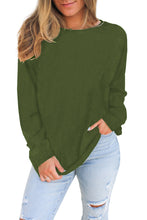 Plain Knit Long Sleeve Top