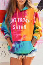 Not Today Satan Tie Dye Hoodie