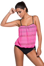 2pcs Bandeau Tankini Swimsuit