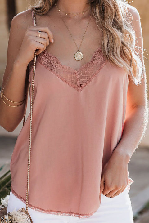 Delicate Balance Lace Cami Tank