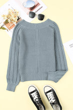 Beige Plain Off Shoulder Knit Pullover Sweater