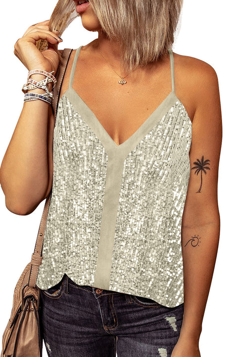 Sequin Racerback Tank