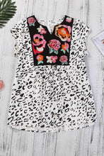 Wild Flower Embroidered Shift Top