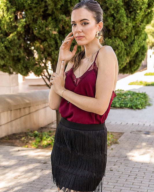 Delicate Balance Lace Cami Tank