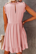 Pocketed Ruffle Babydoll Dress