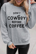 COWBOY take me away Graphic White Sweatshirt