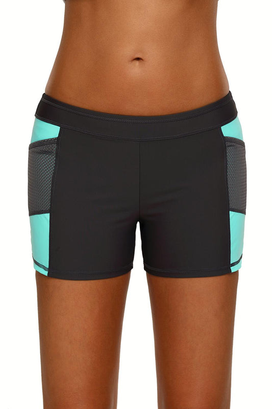 Mint Side Mesh Insert Sports Boardshort