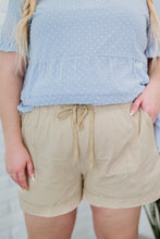 Elastic Waist Drawstring Pocket Shorts