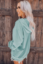 Shabby Distressed Drawstring Hoodie