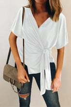 Short Sleeve Wrap Top