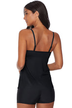 Netted Hollow-out Tankini Top