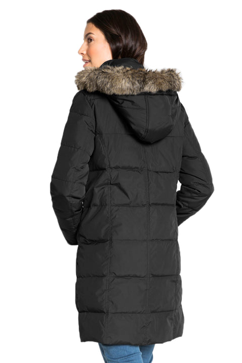 Toggle Button Quilted Coat for Women