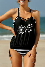 Tankini con Patchwork de Rayas