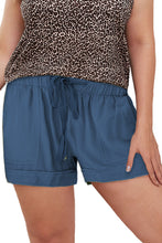 Elastic Waist Drawstring Pocket Shorts