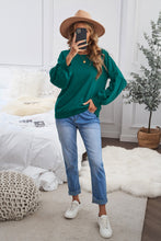 Raglan Patchwork Sleeve Pullover Sweatshirt