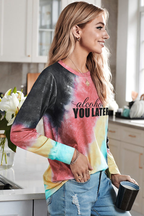 Ombre Blue Tie-dye Sweatshirt