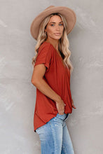 Short Sleeves Drape Knit Top