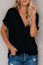 Short Sleeves Drape Knit Top