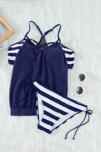 Tankini con Patchwork de Rayas