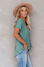 Short Sleeves Drape Knit Top