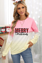 Color Block Tie Dye Pullover Sweatshirt