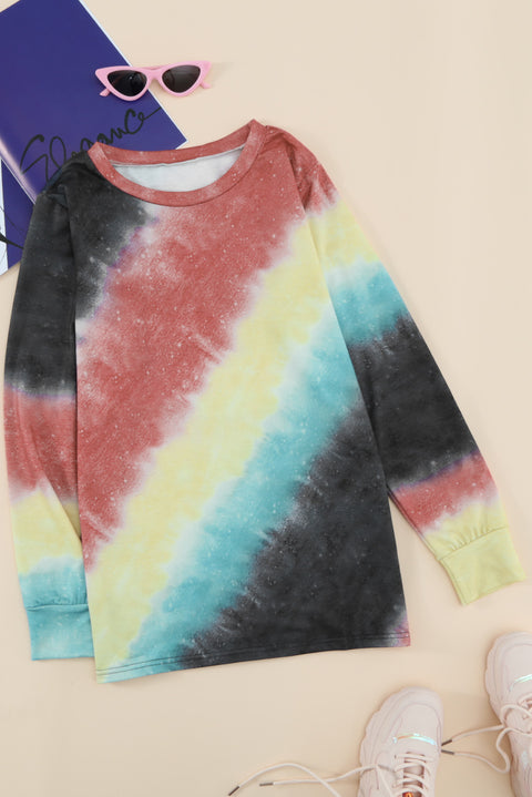 Ombre Blue Tie-dye Sweatshirt