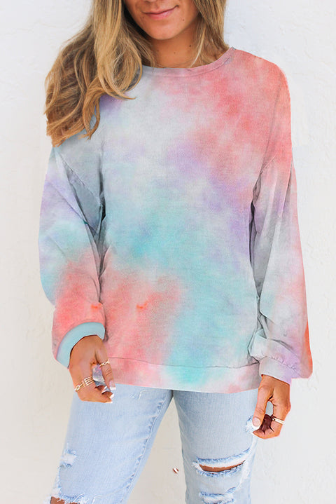 Tie-dye Knit Sweatshirt