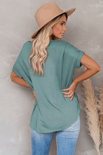 Short Sleeves Drape Knit Top