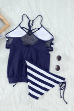 Tankini con Patchwork de Rayas