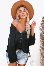 Khaki Buttoned Loose Long Sleeve Shirt