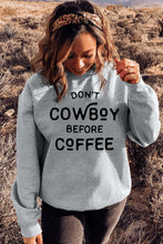 COWBOY take me away Graphic White Sweatshirt