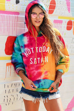 Hoy no Satanás sudadera con capucha tie-dye