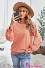 Raglan Patchwork Sleeve Pullover Sweatshirt