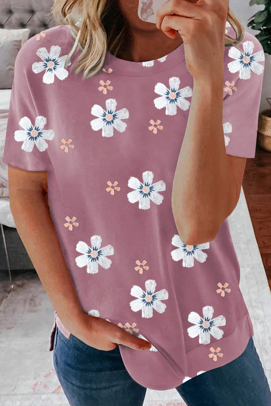 Camiseta estampado floral