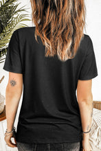 Whale Tail Mountain Graphic Print Short Sleeve Graphic Tee