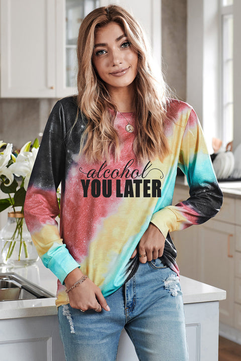 Ombre Blue Tie-dye Sweatshirt