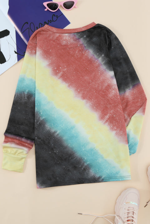 Ombre Blue Tie-dye Sweatshirt