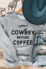 COWBOY take me away Graphic White Sweatshirt