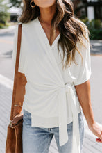 Short Sleeve Wrap Top