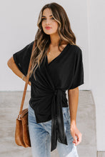 Short Sleeve Wrap Top