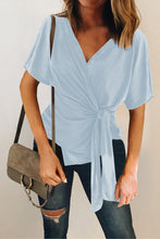 Short Sleeve Wrap Top