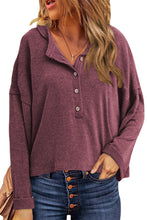 Khaki Buttoned Loose Long Sleeve Shirt