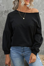 Raglan Patchwork Sleeve Pullover Sweatshirt