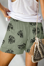 Print Drawstring Casual Elastic Waist Pocketed Shorts