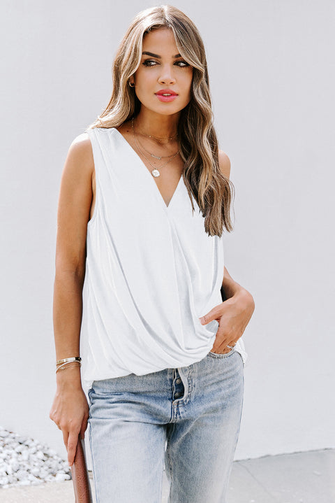 Surplice V Neck Tank