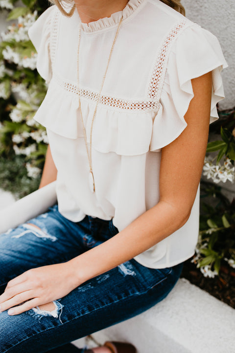 Flutter Ruffled Top